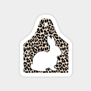 Cheetah Ear Tag - Show Rabbit - NOT FOR RESALE WITHOUT PERMISSION Sticker